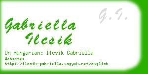 gabriella ilcsik business card